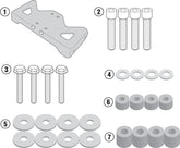 Givi Specific kit 1152KIT mandatory to install the PLX1152 without the specific rear rack 1152KIT on Honda CB500F 16- | 1152KIT