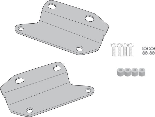 Givi Kit for mounting the TE1185 for Honda CB 650 R (2021) | 1185KIT