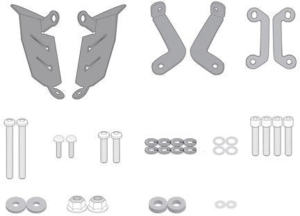 Givi Specific kit 2140KIT mandatory to install the TE2140 without the specific rear rack 2140FZ on Yamaha MT-07 18- | 2140KIT