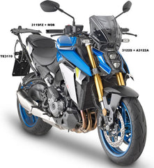 GIVI Windshield - tinted - 250x310 mm (HxW) for Suzuki GSX S1000 (21-23), without ABE | 3122S