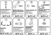 Givi Specific kit 351KIT mandatory to install the PL351 / TE351 / T351without the specific rear rack 351FZ on Yamaha FZ6 | 351KIT