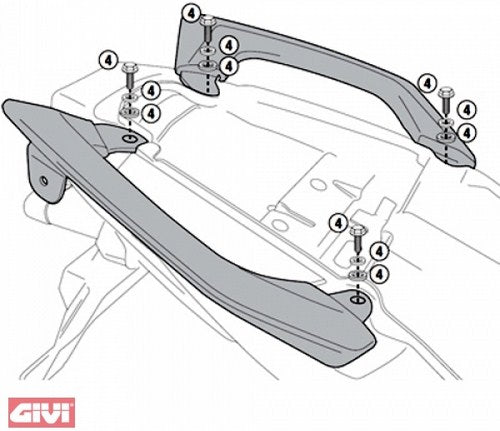 GIVI Mounting Kit For Pl4103Cam Sidecase Carrier | 4103KIT
