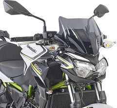 Givi Screen for Kawasaki Z650 20-, Yamaha MT-03 20-, color smoke, dim. HxW 28x36,5 cm, A4128A (Z650) or A2151A (MT-03) fitting kit required to install (not included) | 4128S