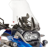 Givi Touring Windscreen for BMW R 1200 GS 17-18, R 1250 GS, R 1250 GS Adventure, color clear, HxW 55x44,5, 17 cm higher than oe, fitting kit required to install | 5124DT