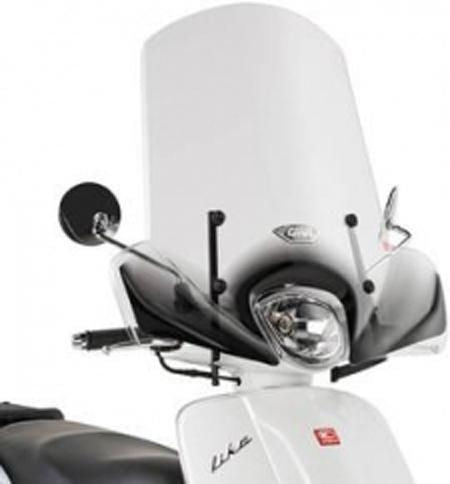 Givi WINDSCREEN, TRANSPARENT W/BLACK FRIT | 6102A