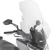 GIVI Windshield - transparent - 875 x 660 mm (HxW) - without ABE - for KYMCO Dink R 125/150 (23) | 6121DT