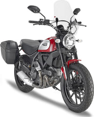 Givi Windscreen for Ducati Scrambler, color clear, dim. HxW 48 x 43,5 cm, A7407A fitting kit required to install | 7407A