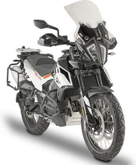 Givi Touring Windscreen for KTM 390/790/890 Adventure color clear, HxW 45x47 cm, D7711KIT fitting kit required to install | 7710DT