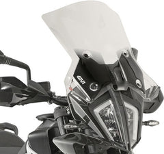Givi Touring Windscreen for KTM 390/790/890 Adventure color clear, HxW 45x47 cm, D7711KIT fitting kit required to install | 7710DT