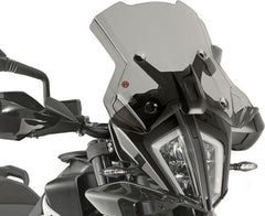 Givi Windscreen for KTM 390/790/890 Adventure, color light smoke, HxW 35x46 cm, D7711KIT fitting kit required to install | 7710D
