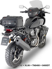 Givi Windscreen for Harley Davidson Pan America 1250, dim. HxW 46x49,5cm, 4,5cm higher than oe, requires D8400KIT fitting kit | 8400DT