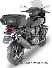 Givi Windscreen for Harley Davidson Pan America 1250, dim. HxW 46x49,5cm, 4,5cm higher than oe, requires D8400KIT fitting kit | 8400DT