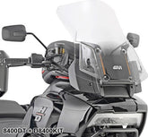 Givi Windscreen for Harley Davidson Pan America 1250, dim. HxW 46x49,5cm, 4,5cm higher than oe, requires D8400KIT fitting kit | 8400DT