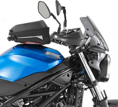 Givi Screen for Suzuki SV 650 16-, color black with smoke screen, dim. HxW 28,5x36 cm, fitting kit included | A3111