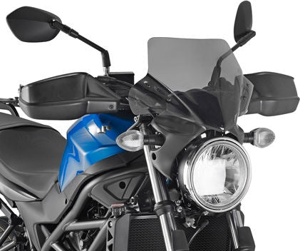 Givi Screen for Suzuki SV 650 16-, color black with smoke screen, dim. HxW 28,5x36 cm, fitting kit included | A3111