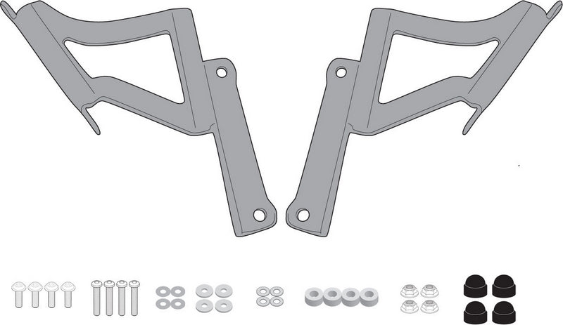 Givi A4128A mounting Kit to mount Windscreen 1176A on Kawasaki Z900 20- or Windscreen 4128S on Kawasaki Z650 20- | A4128A