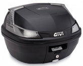Givi B37 Blade Tech Top Case, color Black, Monolock mounting plate and universal fitting kit included, Smoked reflectors, 37 Liters, fits Monolock system | B37NT