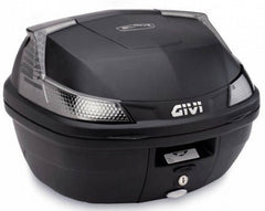 Givi B37 Blade Tech Top Case, color Black, Monolock mounting plate and universal fitting kit included, Smoked reflectors, 37 Liters, fits Monolock system | B37NT