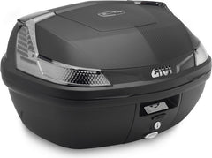 Givi B37 Blade Tech Top Case, color Black, Monolock mounting plate and universal fitting kit included, Smoked reflectors, 47 Liters, fits Monolock system | B47NTML