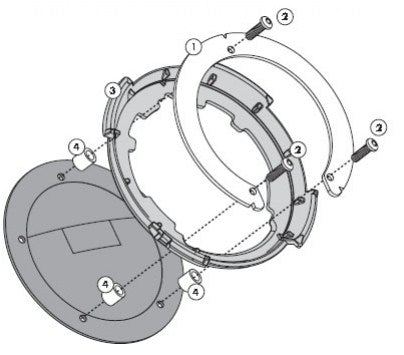 Givi Tanklock BF20 Fuel Tank Bag Flange, for Honda CB500F 16-18, CBR500R 16-18, CB500X 16-18, CB650F 14-16, VFR800 14-, Crosstourer 14- | BF20