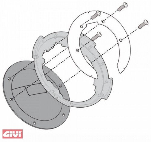 Givi Tanklock BF23 Fuel Tank Bag Flange, for Yamaha Tracer 900 / FJ-09 | BF23