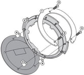 Givi Tanklock BF34 Fuel Tank Bag Flange, for Benelli Leoncino 500 for EA123 BAG | BF34