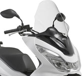 Givi Windscreen D1136ST for Honda PCX 125-150 14-17, color clear, dim. HxW 63 x 43,5 cm, fits oe headlight fairing | D1136ST
