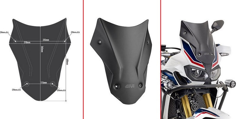 GIVI Panel Screen Smoked - Abe | D1144BOG