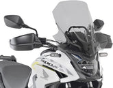 Givi Windscreen for Honda CB500X 19-, color Light Smoke, dim. HxW 46x45 cm, 3 cm higher than oe | D1171S