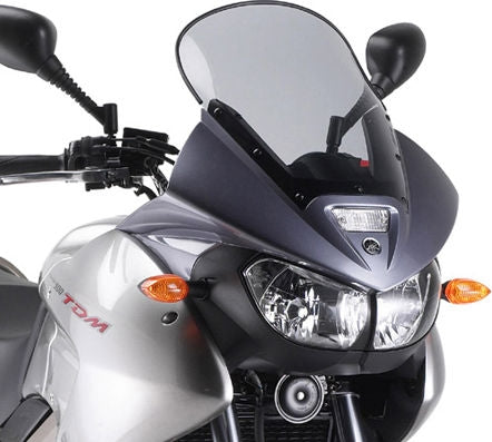 Givi Windscreen for Yamaha TDM 900, color smoke, dim. HxW HxL 41x32,5cm, fits oe headlight fairing | D132S
