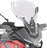 Givi Windscreen for Yamaha Tracer 7 color clear, dim. HxW 55x41 cm, 17,5 cm higher than oe, fits oe headlight fairing | D2148ST