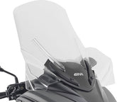 Givi Windscreen for Yamaha Tricity 300, dim HxL 72x60cm, 19,5 cm higher than oe, fits oe headlight fairing | D2149ST