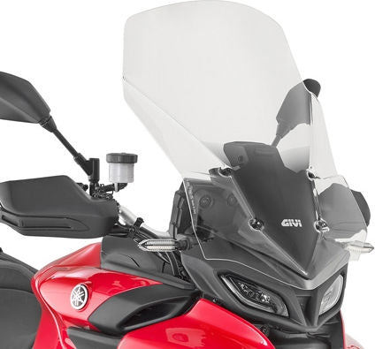 Givi Windscreen for Yamaha Tracer 9, color Clear, dim. HxW 64 x 45 cm, fits oe headlight fairing | D2159ST