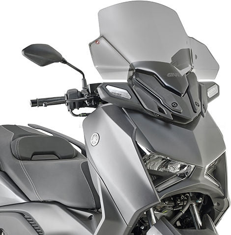 GIVI Windshield tinted, 580x570 mm (HxW) for Yamaha X-Max 300 (23), ABE in conjunction. | D2167SG