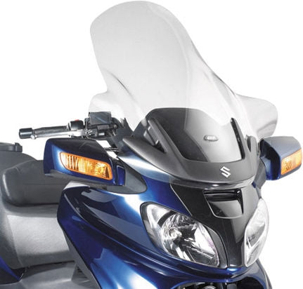 Givi Windscreen for Suzuki Burgman 650 02-04, color Clear, dim. HxW 80 x 72 cm | D257ST
