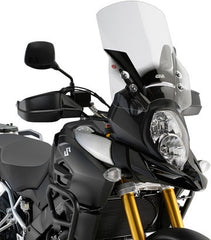 Givi Windscreen for Suzuki DL 1000 V-Strom 14-19, color clear, dim. HxW 50x39,5cm, 22 cm cm higher than stock screen, fits oe headlight fairing | D3105ST