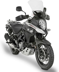 Givi Windscreen for Suzuki DL 650 V-Strom 17-, color clear, dim. HxW 44x43cm, 12 cm cm higher than stock screen, fits oe headlight fairing | D3112ST