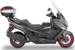 Givi Windscreen for Suzuki Burgman 400 18-, color Clear, dim. HxW 75 x 67 cm, 21 cm higher than oe, fits oe headlight fairing | D3115ST
