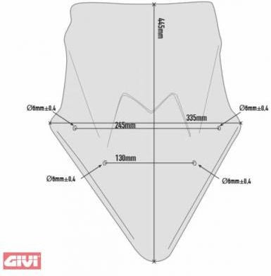 GIVI Panel Screen Smoked - Abe I.V. | D4119SG