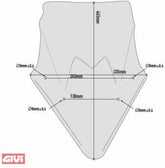 GIVI Panel Screen Smoked - Abe I.V. | D4119SG