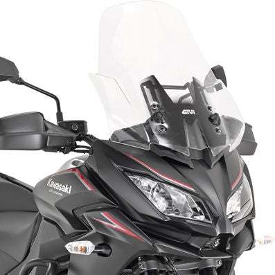 Givi Windscreen for Kawasaki Versys 1000 17-18 color clear, dim. HxW 53x48 cm, 20 cm higher than oe | D4120ST