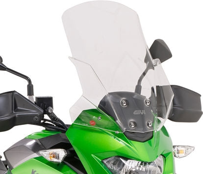 Givi Windscreen for Kawasaki Versys-X 300 color clear, dim. HxW 48x40 cm, 14 cm higher than oe | D4121ST