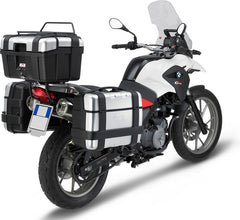 GIVI Windscreen for BMW G 650 GS color clear, dim. HxW 41x39 cm, 15,5 cm higher than oe, fits oe headlight fairing, Handguards shall be removed | D5101ST