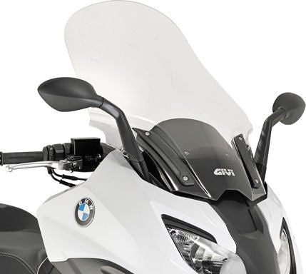 Givi Windscreen for BMW C 650 Sport color clear, dim. HxW 71x53 cm, fits oe headlight fairing | D5121ST