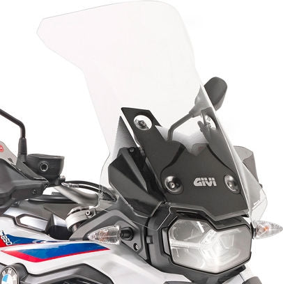 Givi Windscreen for BMW F 750 GS, F 850 GS, dim. HxW 54,5x49cm, 27cm higher than oe screen | D5127ST