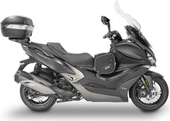 Givi Windscreen for Kymco Xciting 400, color Clear, dim. HxW 85 x 63 cm, 28 cm higher than oe, fits oe headlight fairing | D6104ST