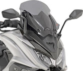 Givi Windscreen for Kymco AK 550 smoked, low profile sport screen, dim. HxW 49 x 42 cm, fits oe headlight fairing | D6110S