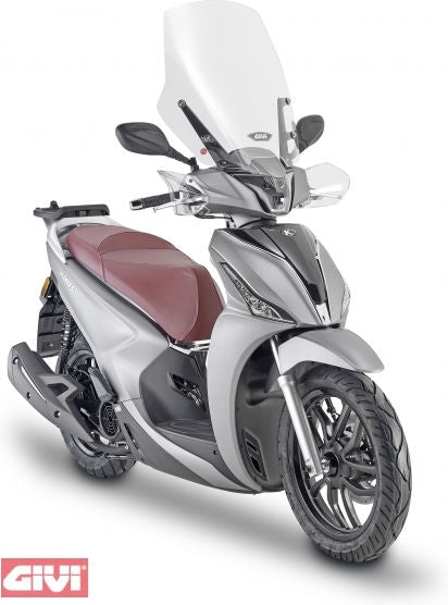 Givi Windshield transparent, 535 mm high, 495 mm wide for Kymco People S 125-150 (20-21), ABE in prep. | D6113STG