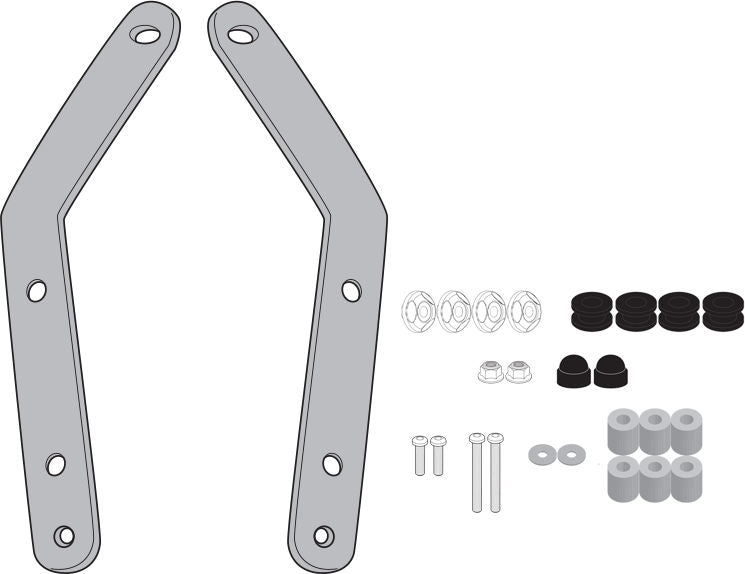 GIVI Mounting kit for windshield 6121DT/G for Kymco Dink R 125/150 (23) | D6121KIT