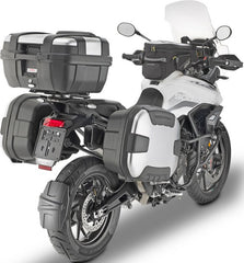 Givi Windscreen for Triumph Tiger 900, color Clear,, dim. HxW 59 x 42 cm, 12,5 cm higher than oe, fits oe headlight fairing | D6415ST